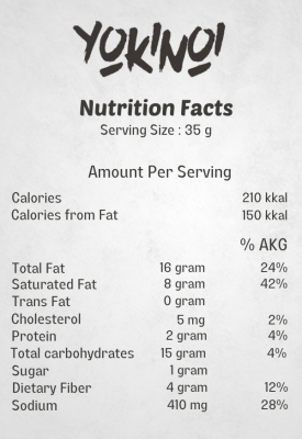 P2.5 Yokinoi Nutrition Facts P2.5 Yokinoi Nutrition Facts